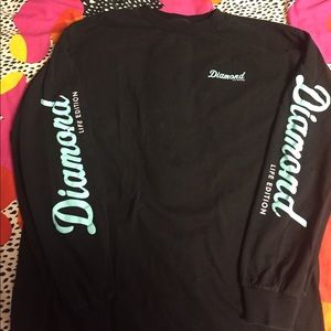 diamond supply long sleeve tee shirt